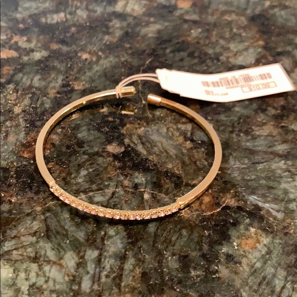 Gold plated rhinestone bracelet - Picture 4 of 5